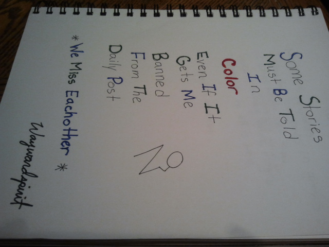 Waywardspirit Art How I feel, Story Told in Color