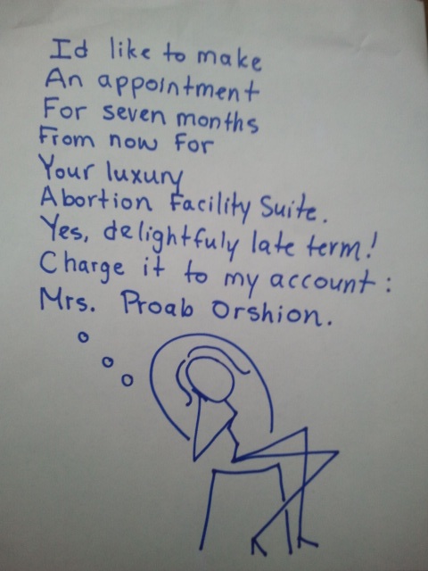 Waywardspirit Art, Ugly Mythical Creature: Abortionist